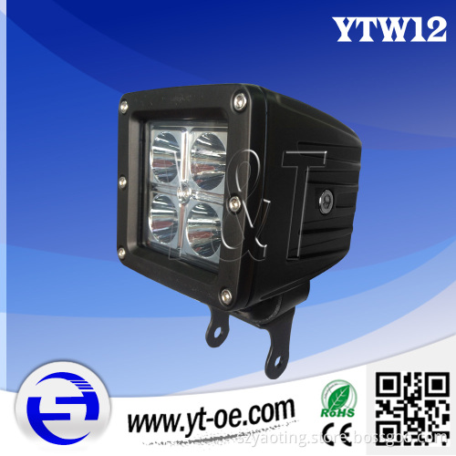 High Performance DC10-30V IP67 12W CREE LED Work Light for Motorbike, ATV with ODM/OEM Service